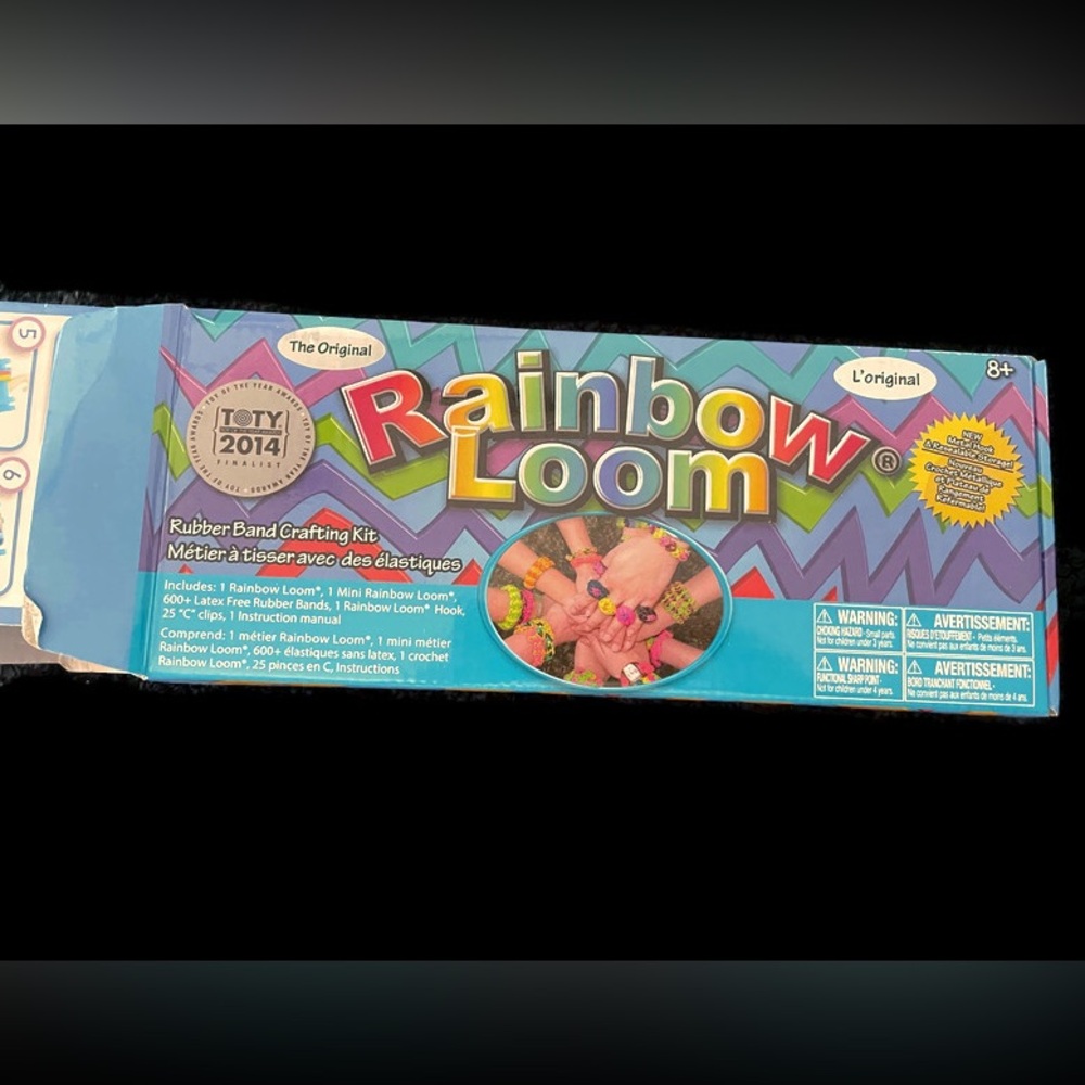 Rainbow Loom Crafting Set with Multicolor Rubber Bands 8+